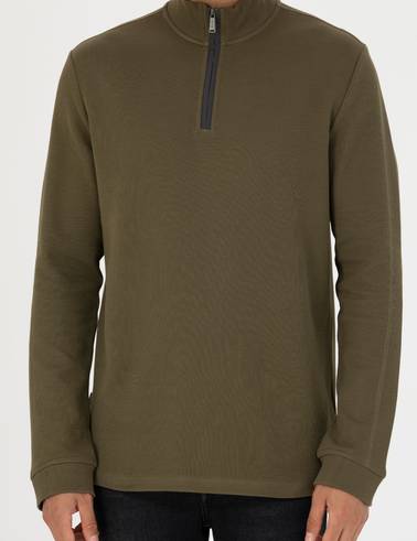 Haki Regular Fit Sweatshirt