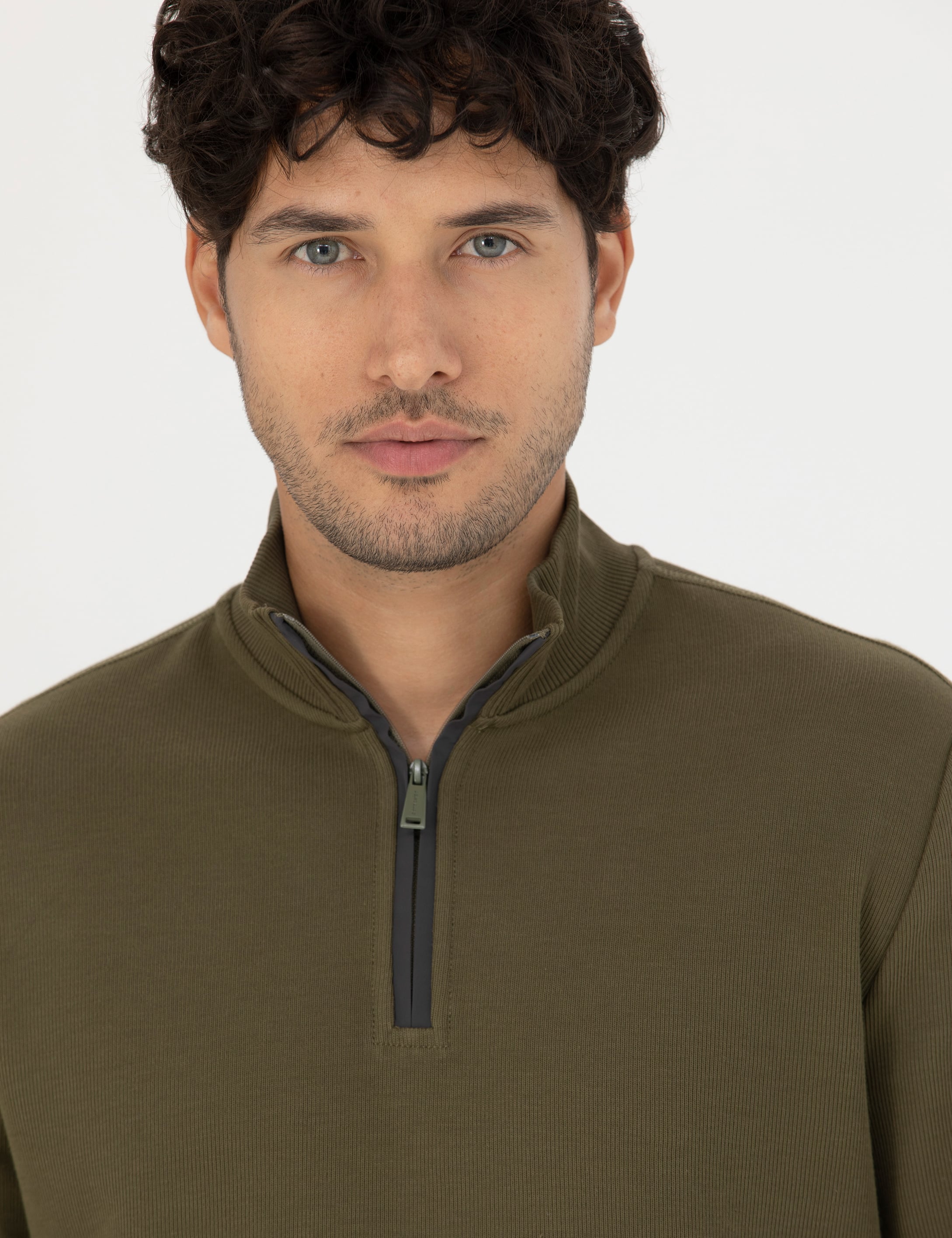 Haki Regular Fit Sweatshirt