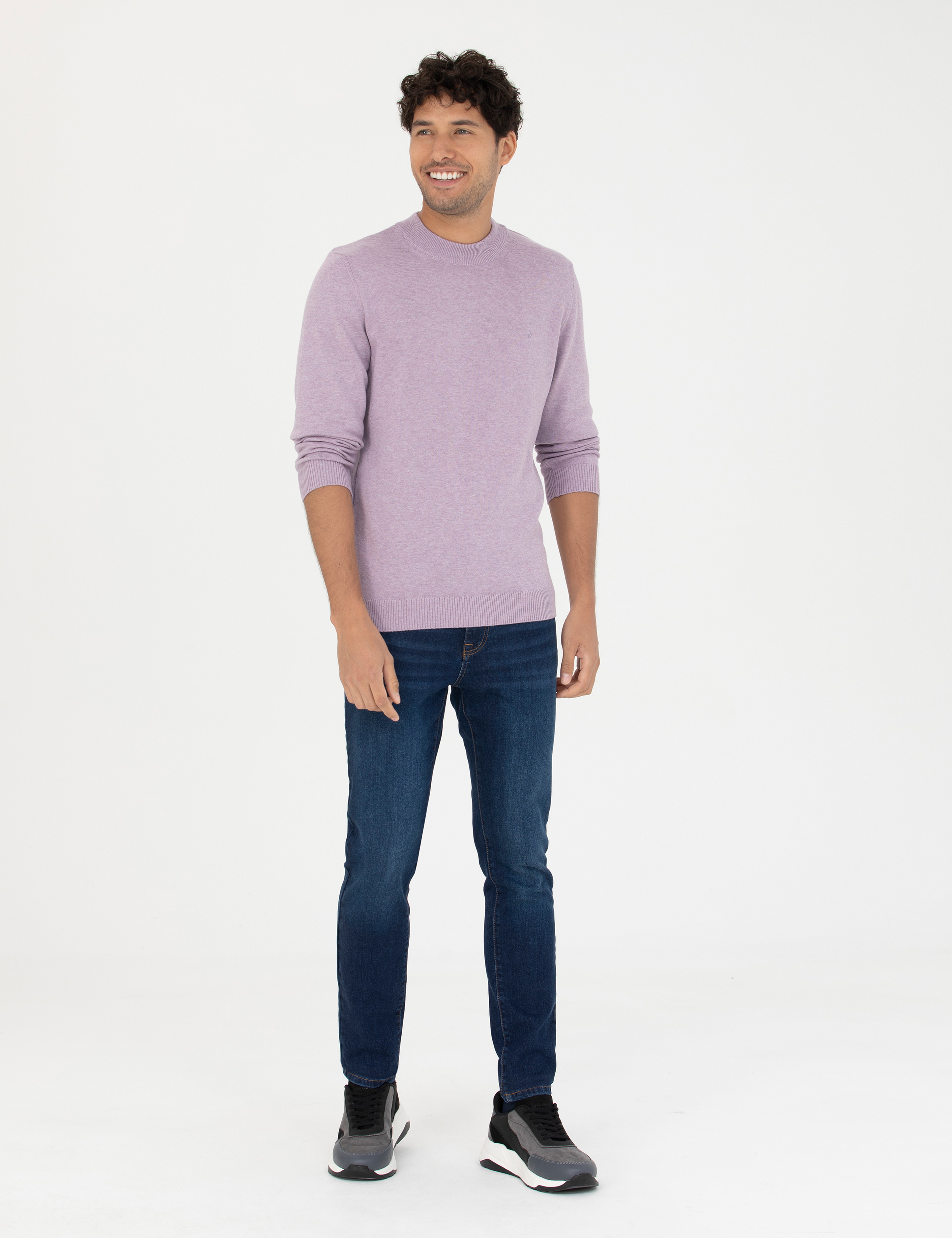 Lacivert Slim Fit Jean Pantolon