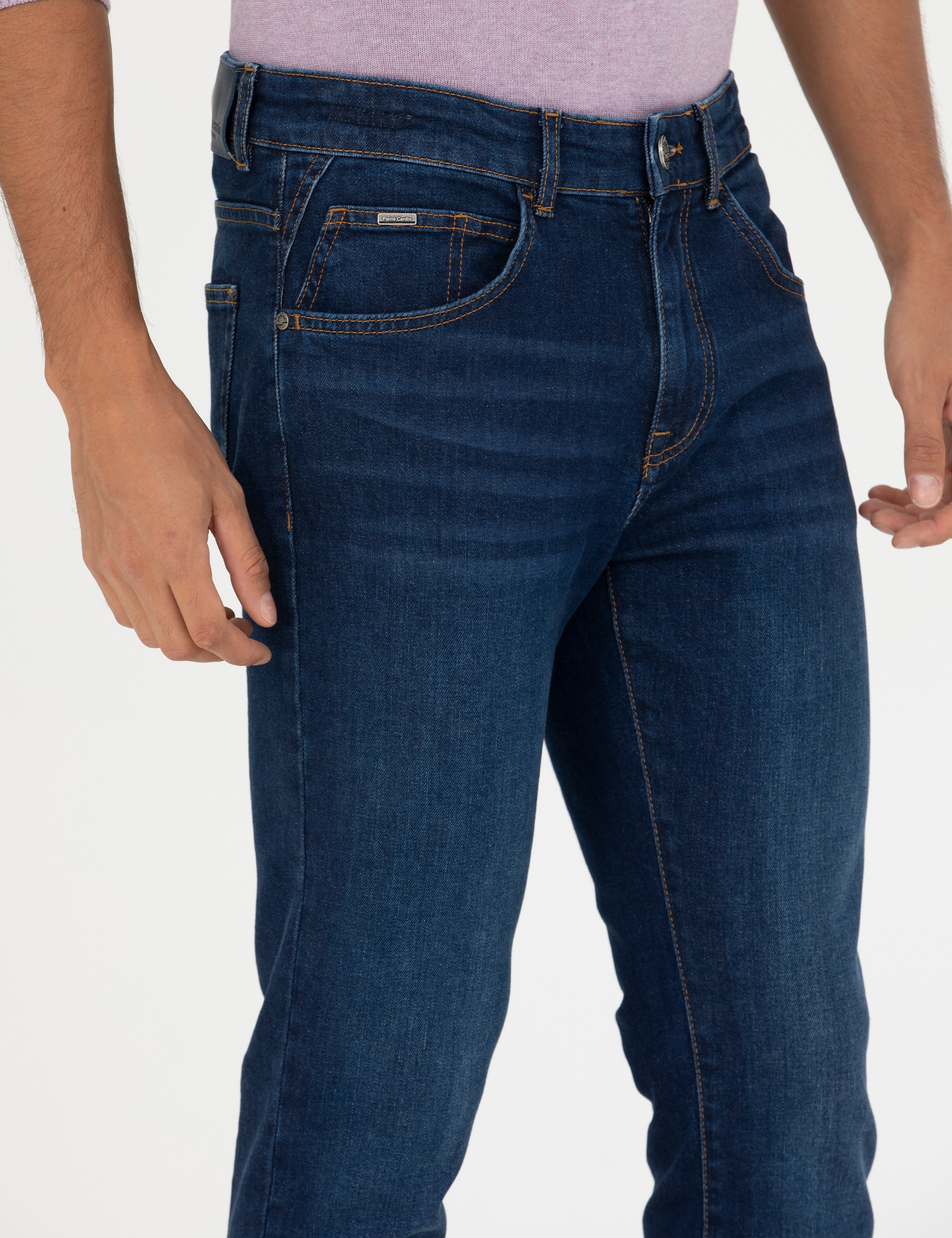 Lacivert Slim Fit Jean Pantolon - Image 5