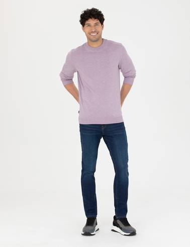 Lacivert Slim Fit Jean Pantolon