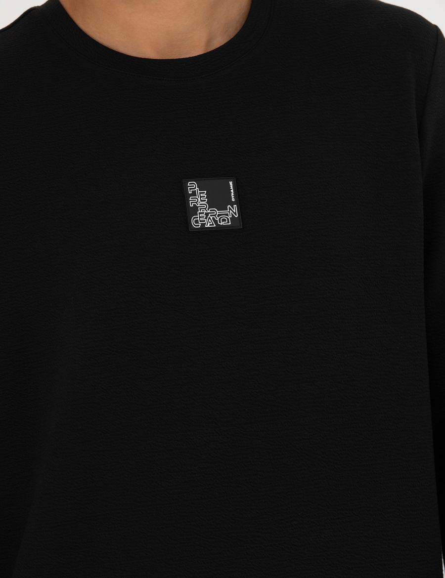 Siyah Regular Fit Sweatshirt