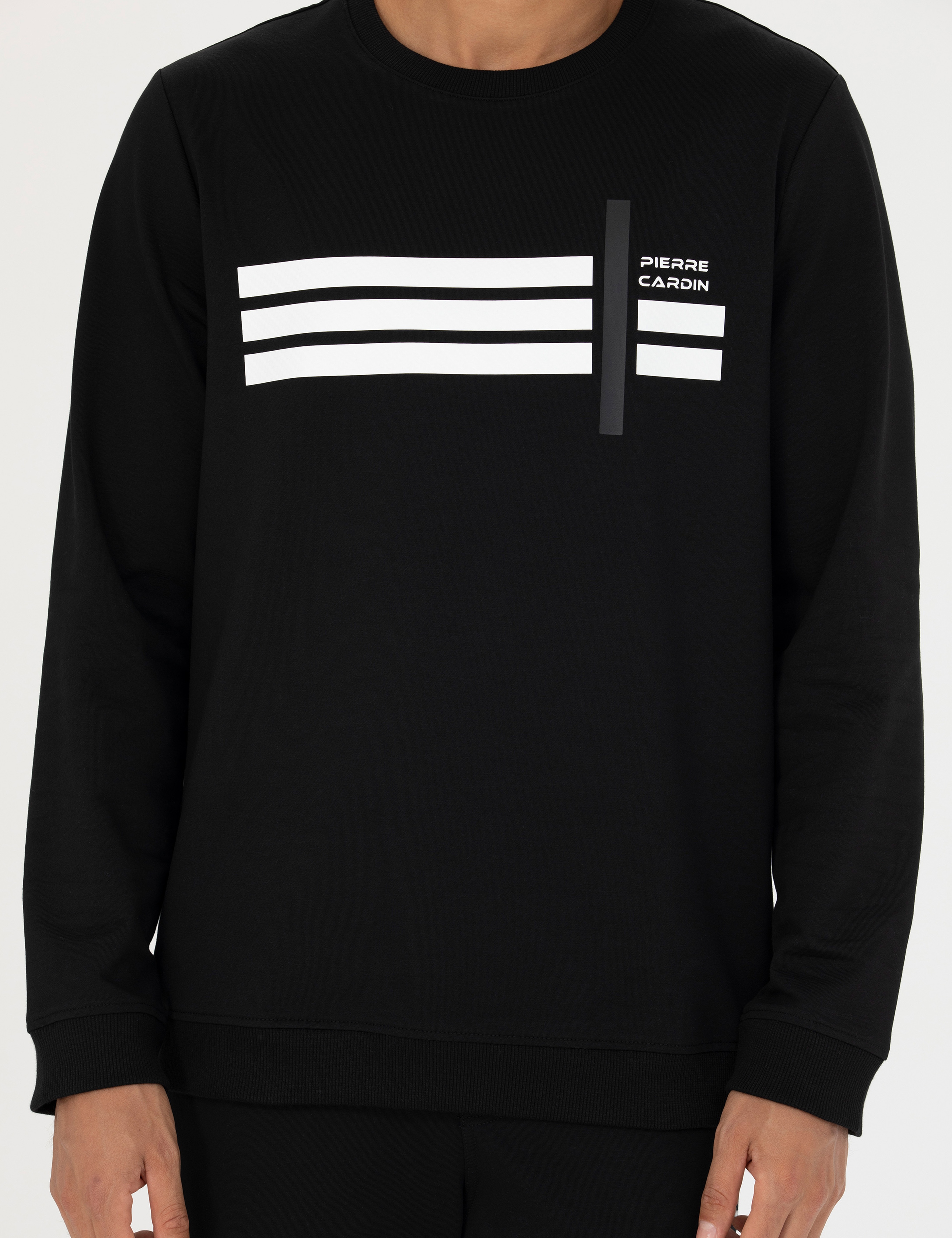 Siyah Regular Fit Sweatshirt - Image 6