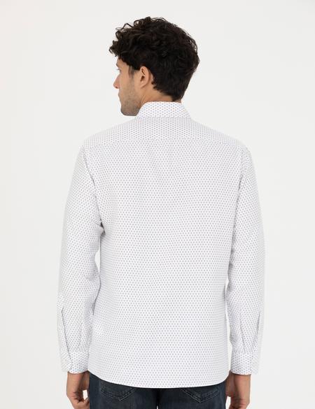 Beyaz Slim Fit Uzun Kollu Gömlek - 50277458001