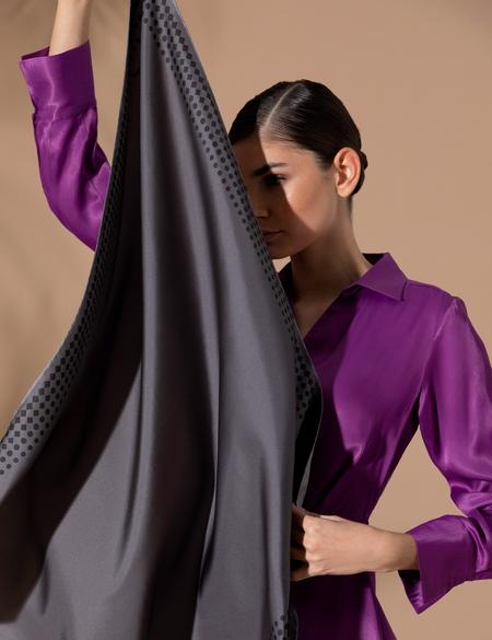 Gri İpek Eşarp - 50286396001