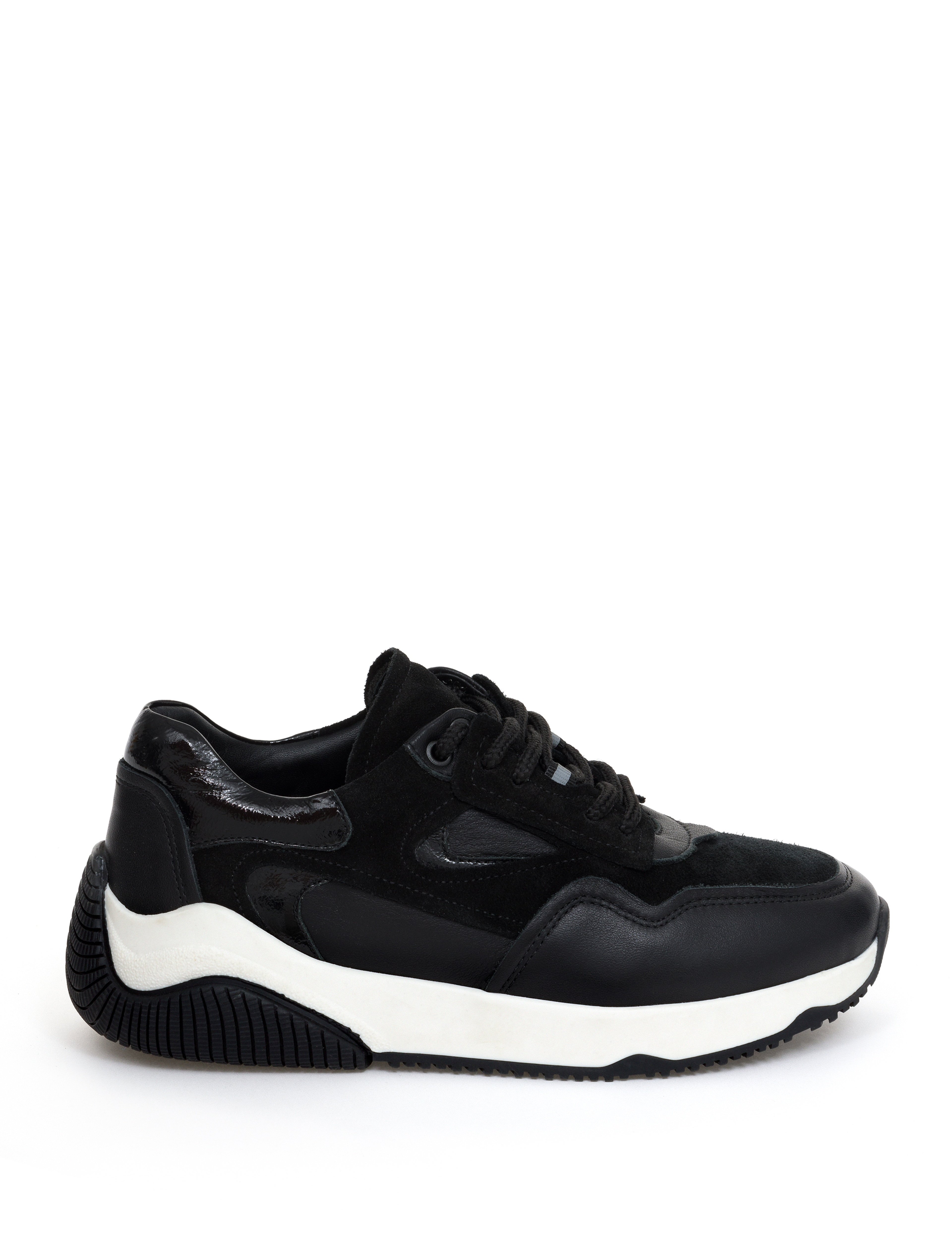 Siyah Deri Sneaker