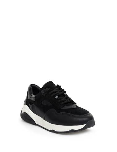 Siyah Deri Sneaker