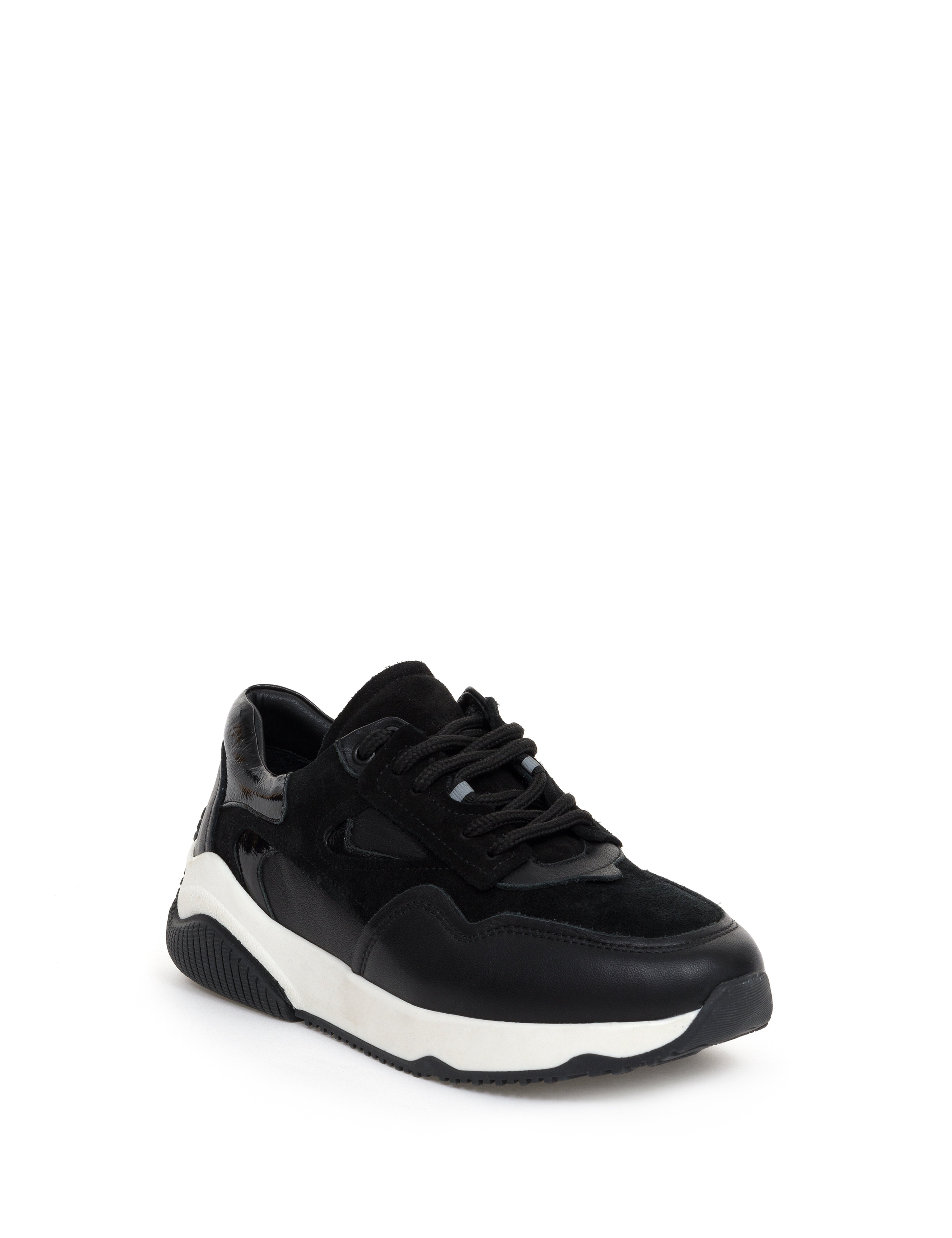 Siyah Deri Sneaker
