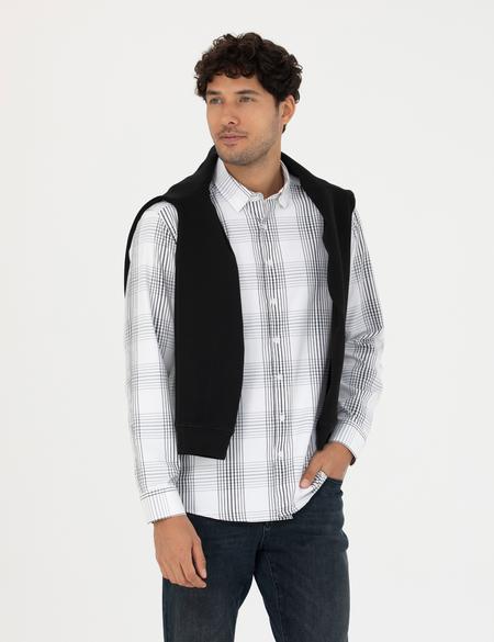 Antrasit Regular Fit Uzun Kollu Gömlek - 50277773007