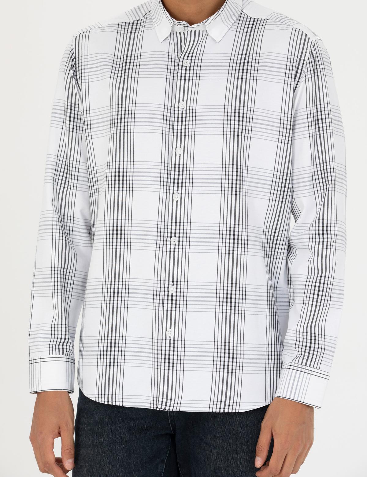 Antrasit Regular Fit Uzun Kollu Gömlek - 50277773007