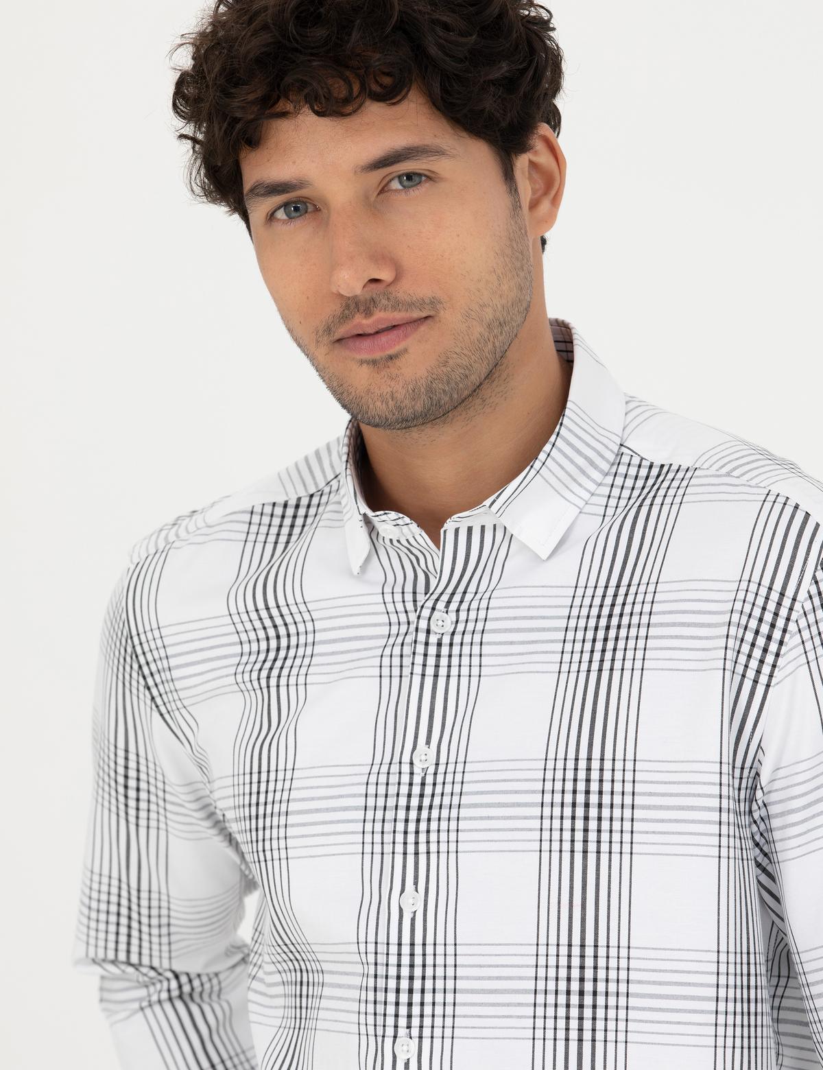 Antrasit Regular Fit Uzun Kollu Gömlek - 50277773007