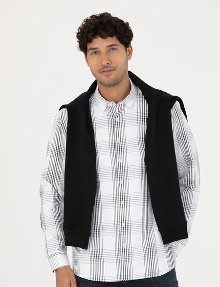 Antrasit Regular Fit Uzun Kollu Gömlek - 50277773007