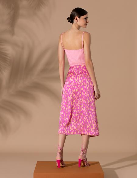 Menekşe Yırtmaç Detaylı Etek - 50249574021