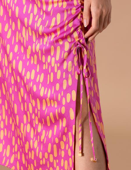 Menekşe Yırtmaç Detaylı Etek - 50249574021