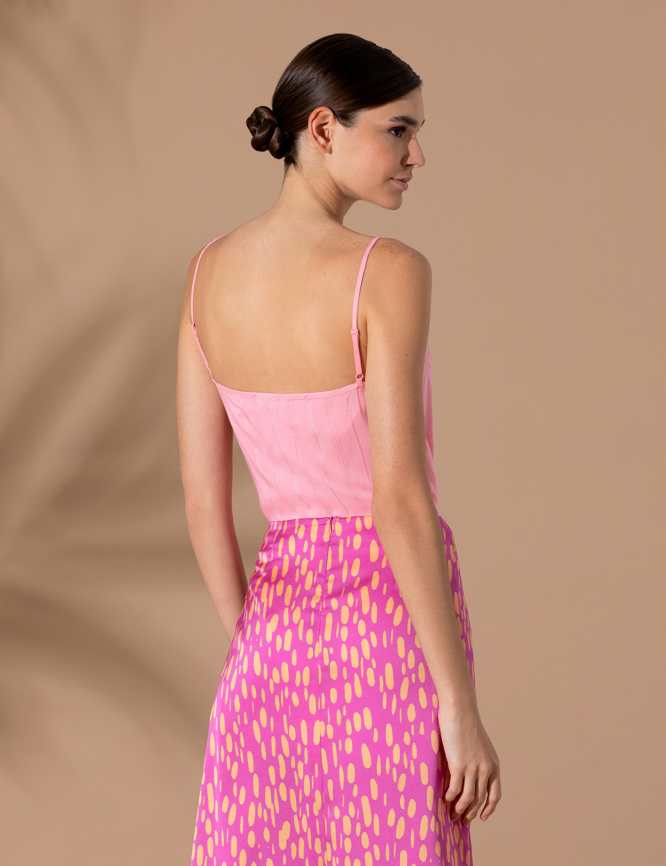 Pembe Askılı Regular Fit Bluz