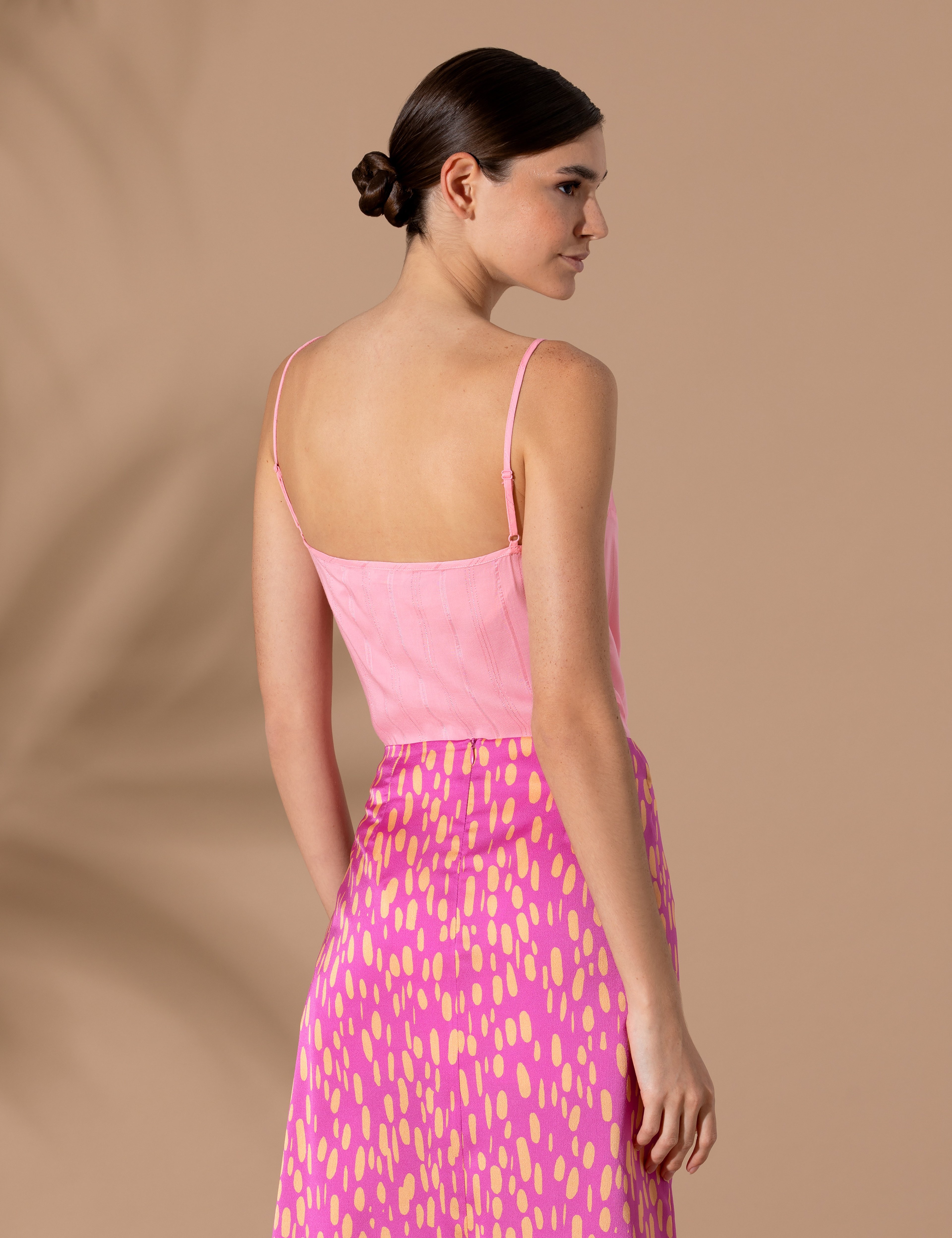 Pembe Askılı Regular Fit Bluz
