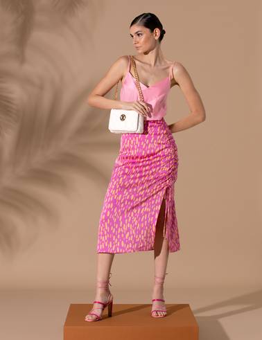 Pembe Askılı Regular Fit Bluz