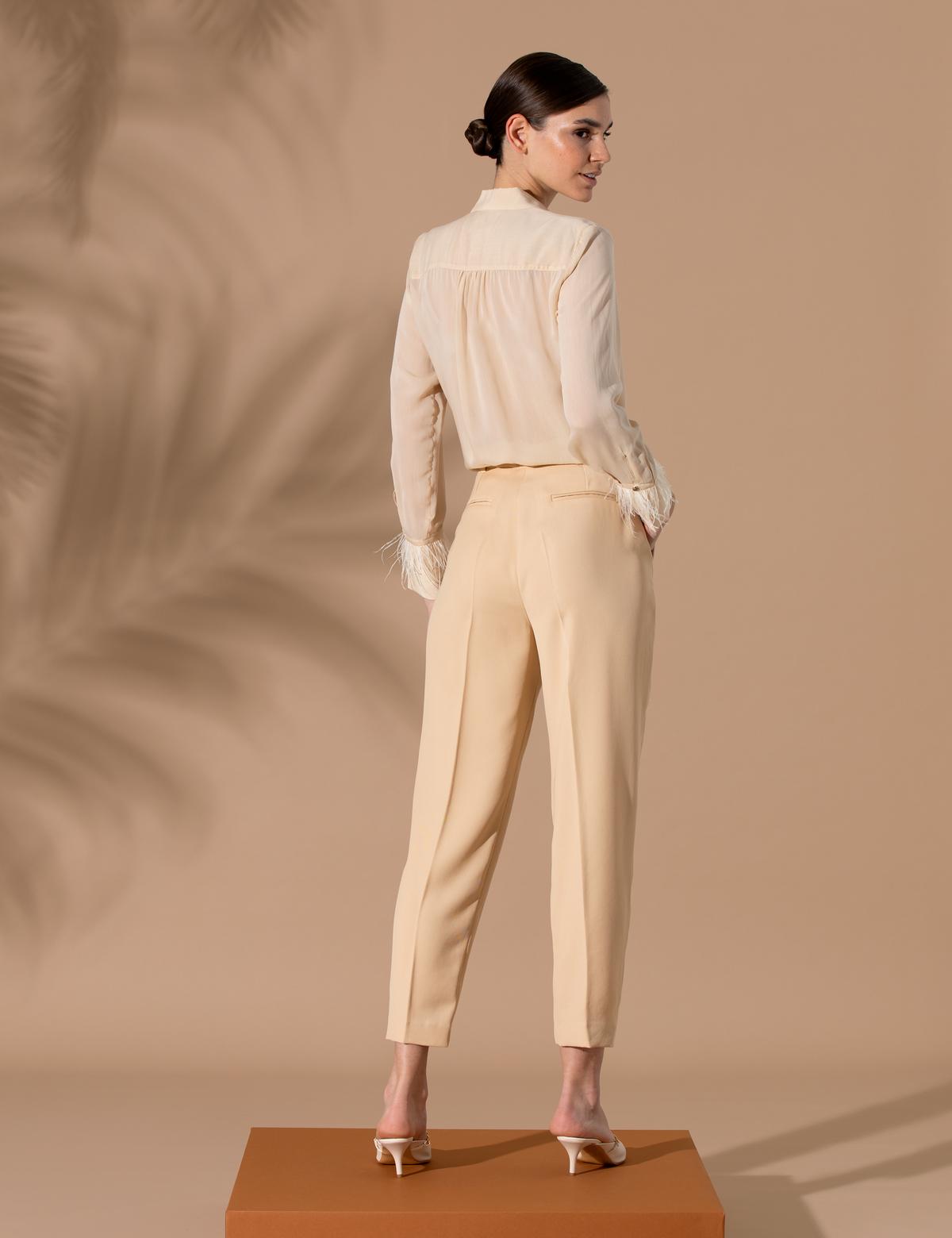 Bej Kumaş Pantolon - 50269307016