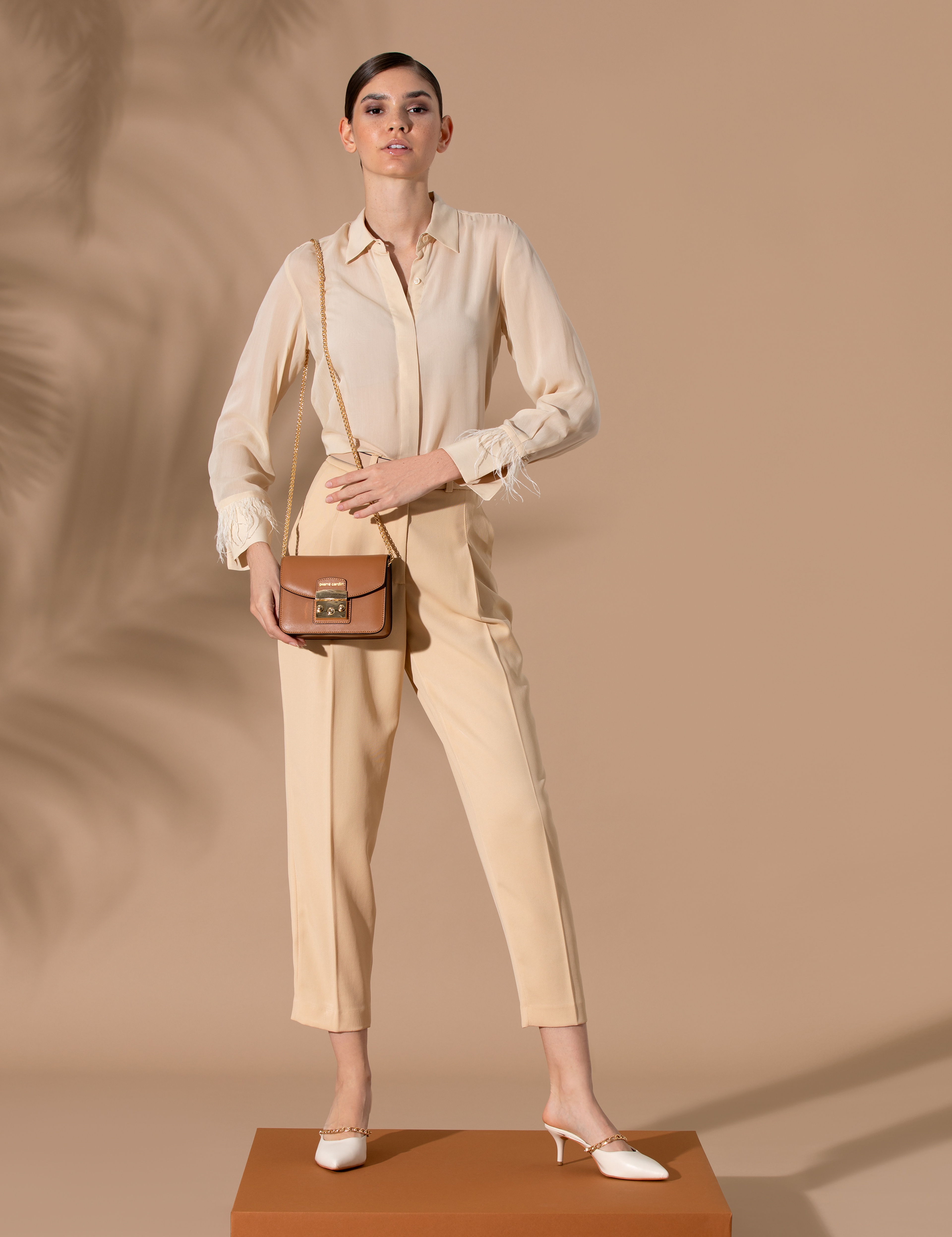 Bej Kumaş Pantolon - Image 3