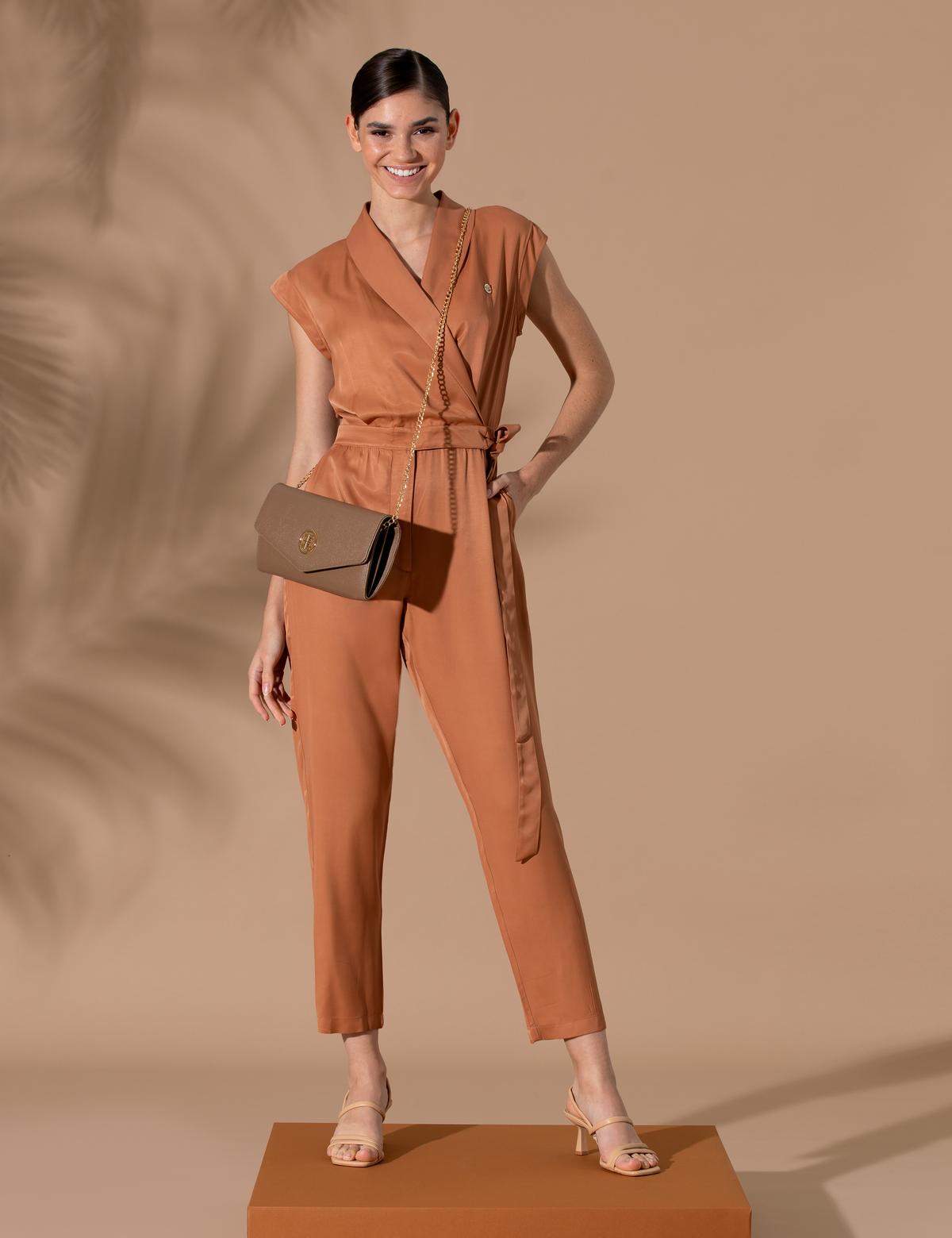 Kahverengi Comfort Fit Dokuma Tulum - 50262644034