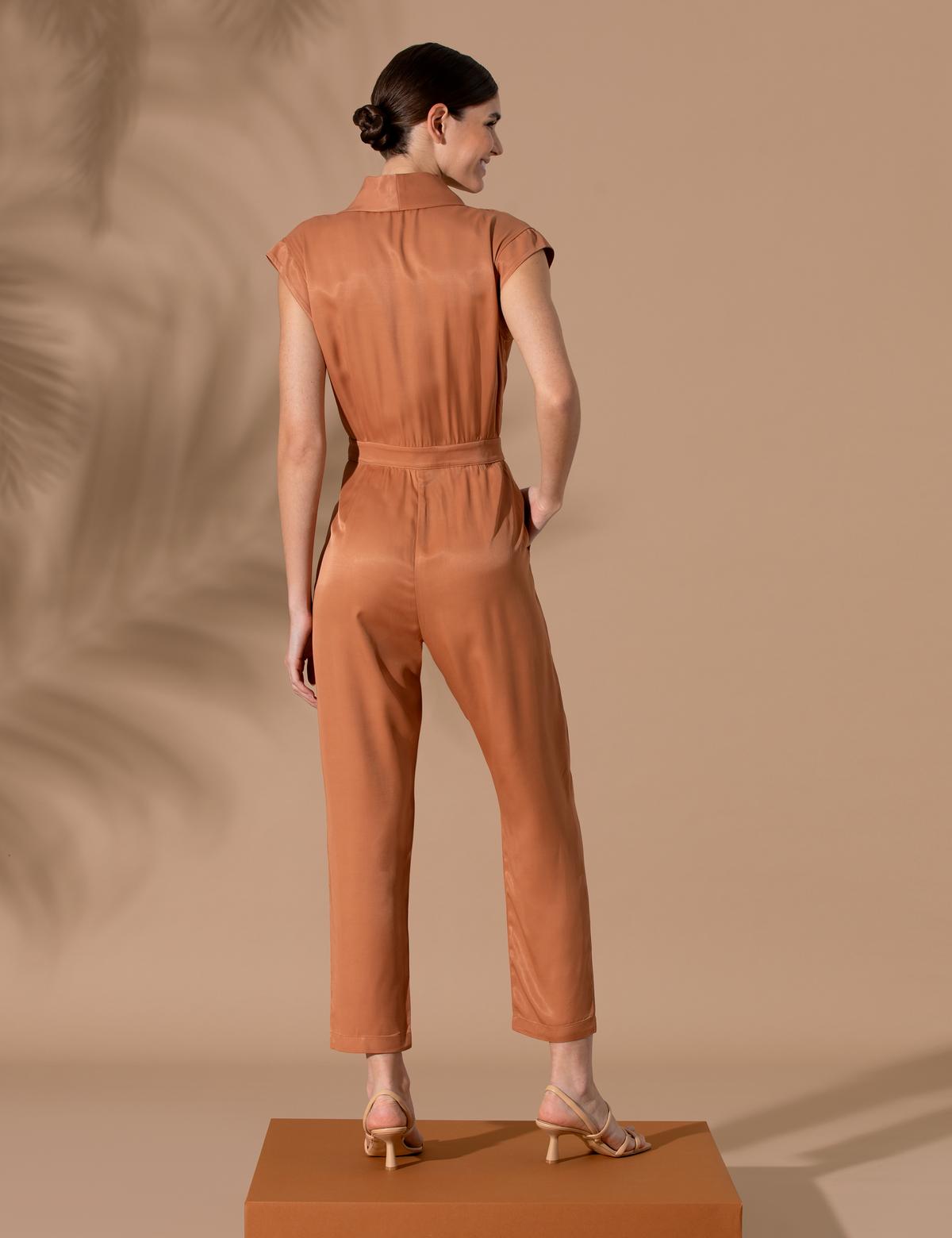 Kahverengi Comfort Fit Dokuma Tulum - 50262644034