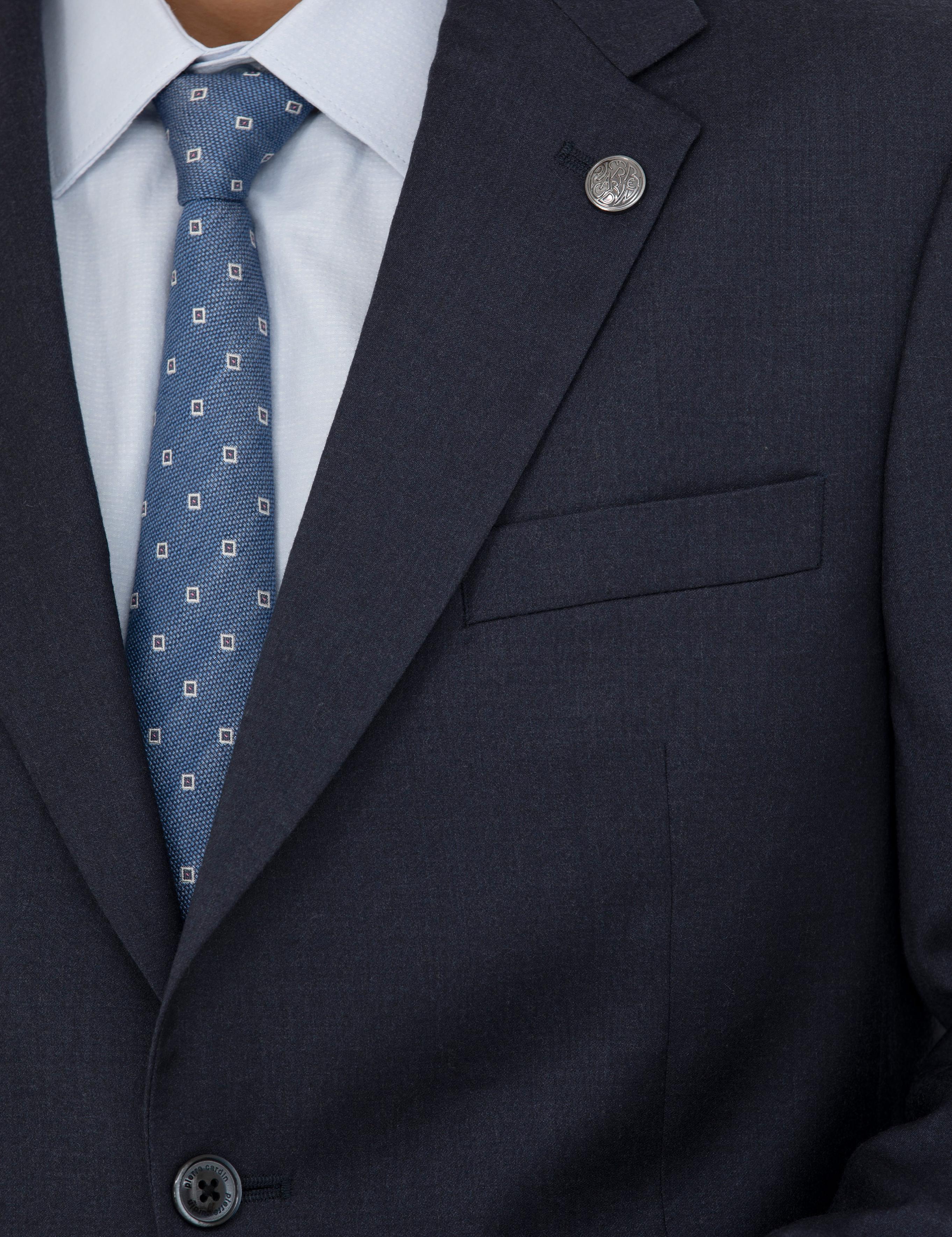 %100 Yün Lacivert Slim Fit Takım Elbise