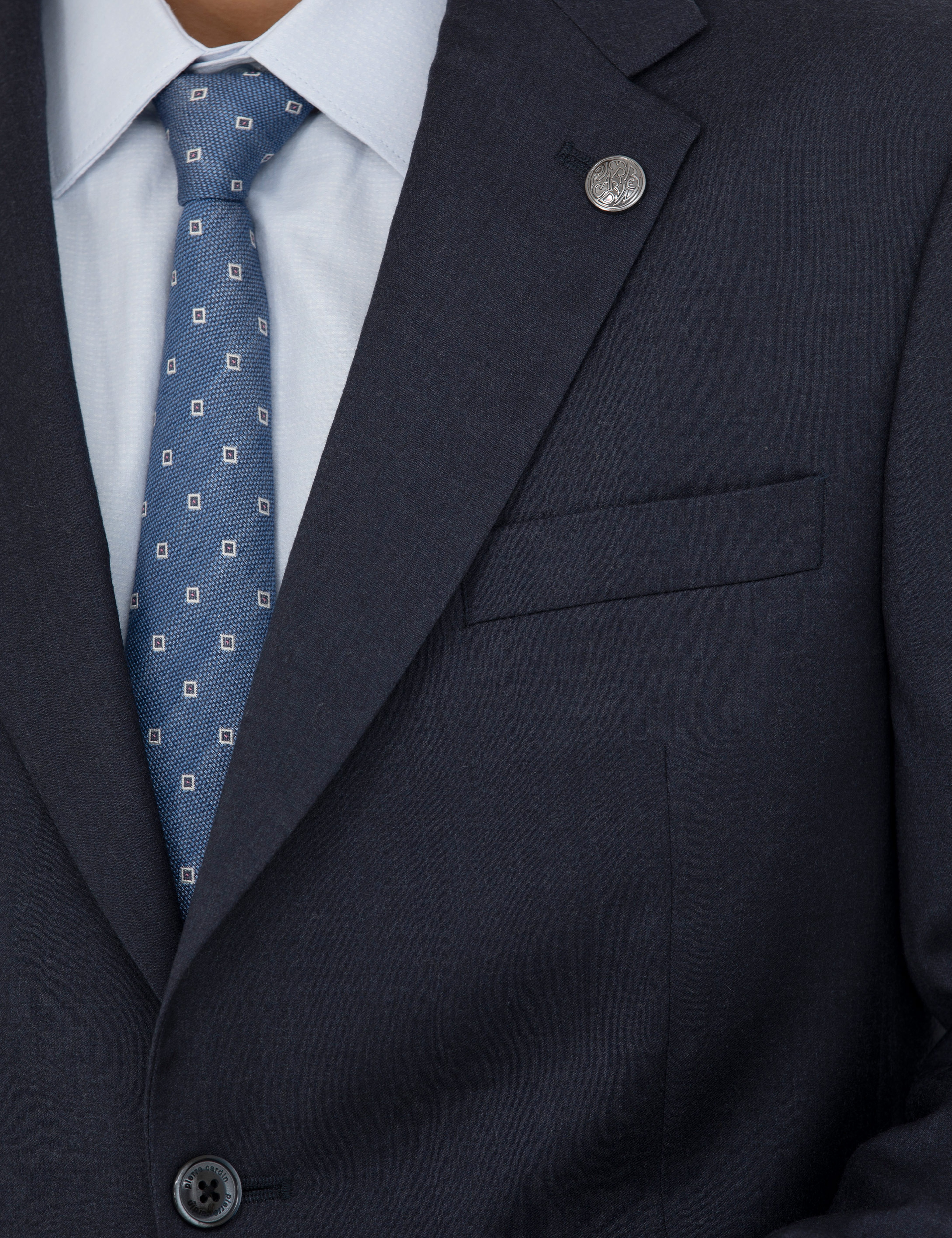 %100 Yün Lacivert Slim Fit Takım Elbise - Image 7