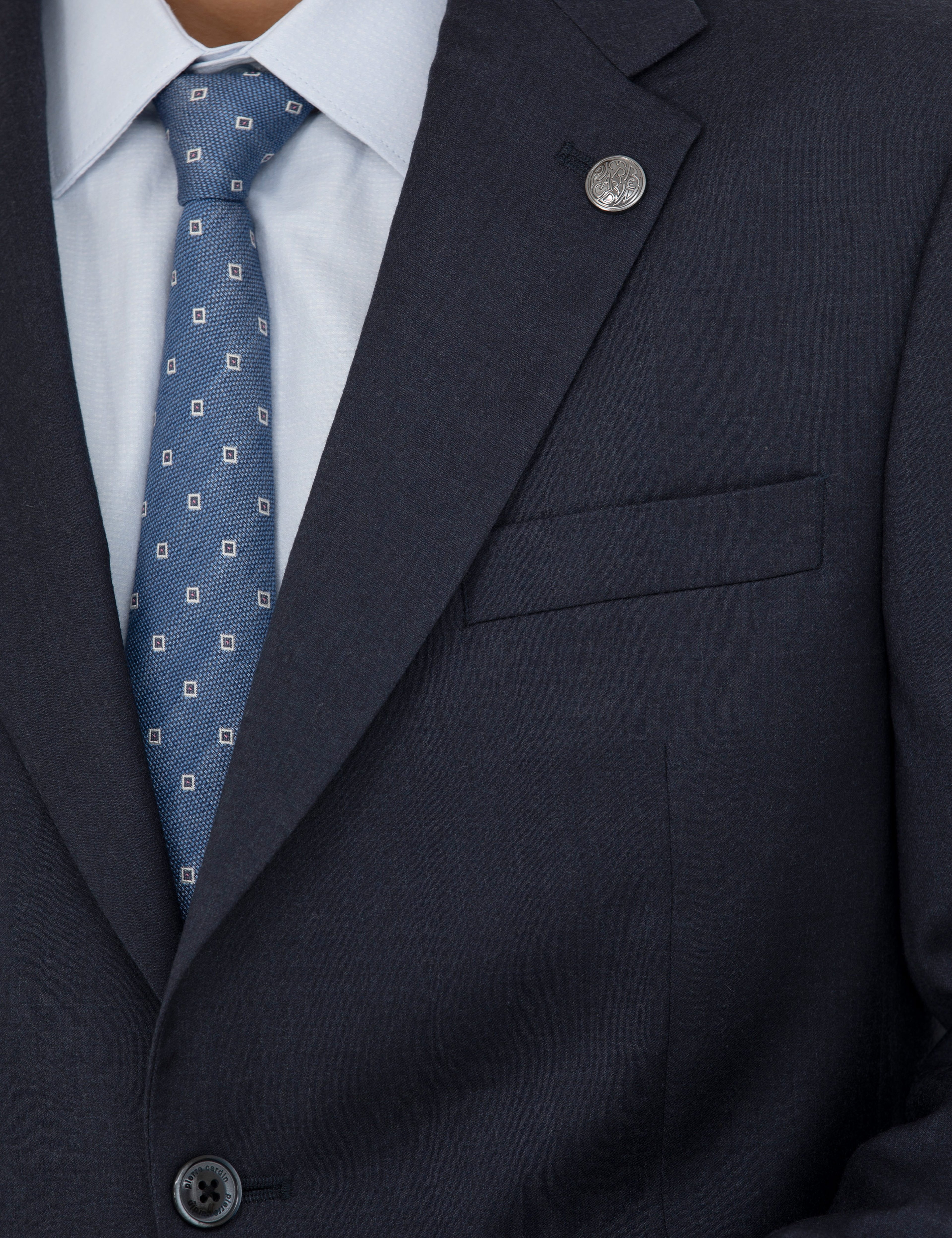 %100 Yün Lacivert Slim Fit Takım Elbise