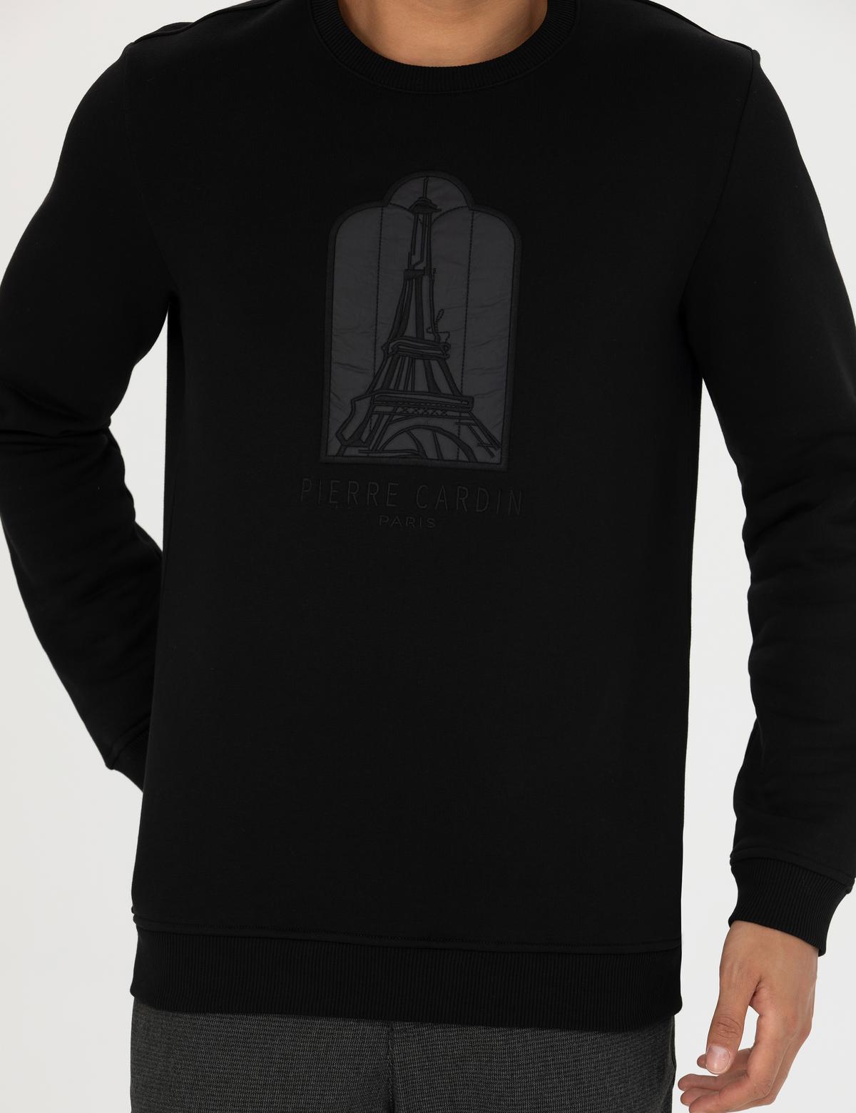 Siyah Regular Fit Sweatshirt - 50277241010