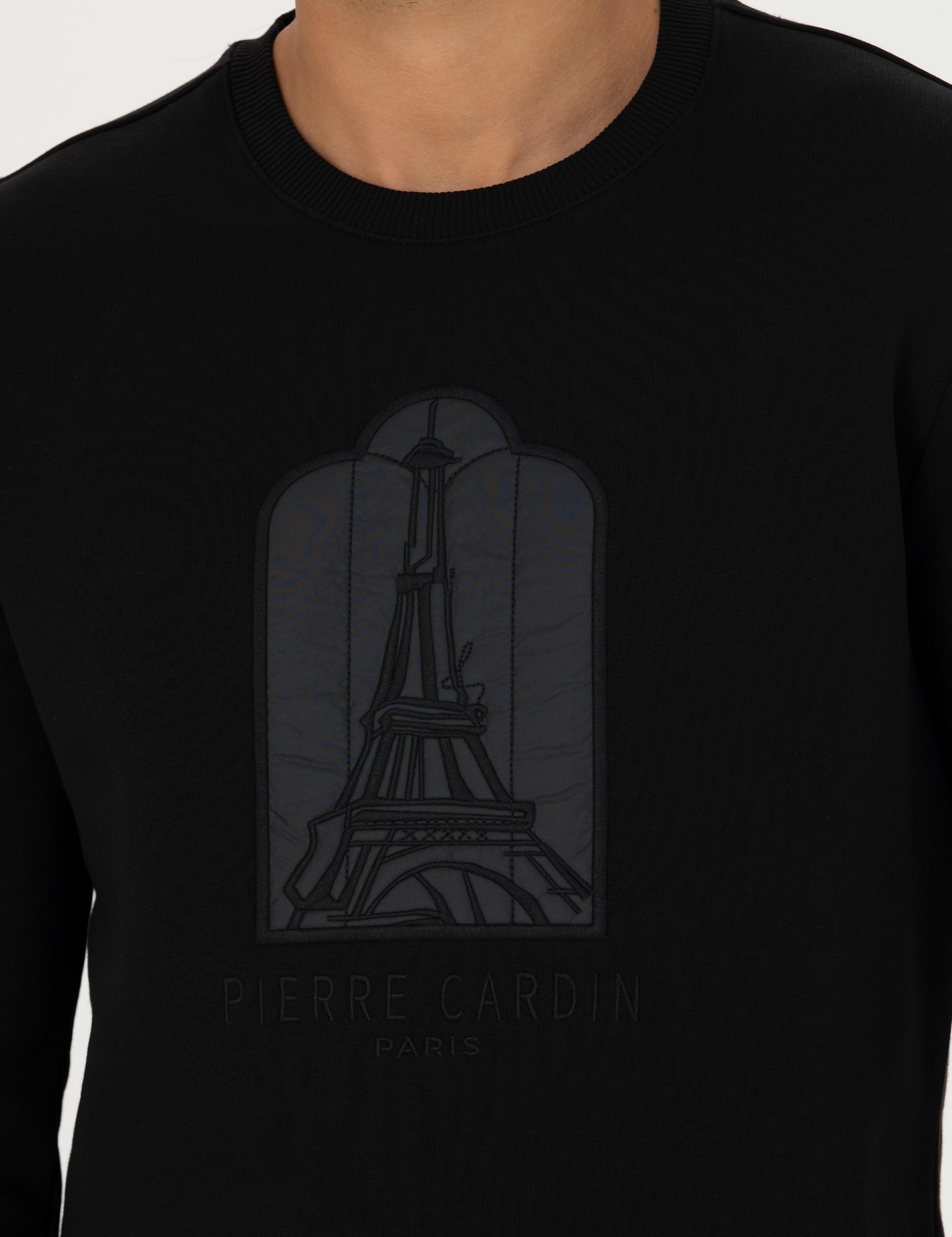 Siyah Regular Fit Sweatshirt