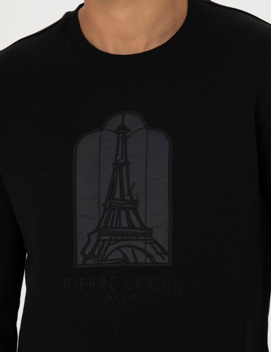 Siyah Regular Fit Sweatshirt