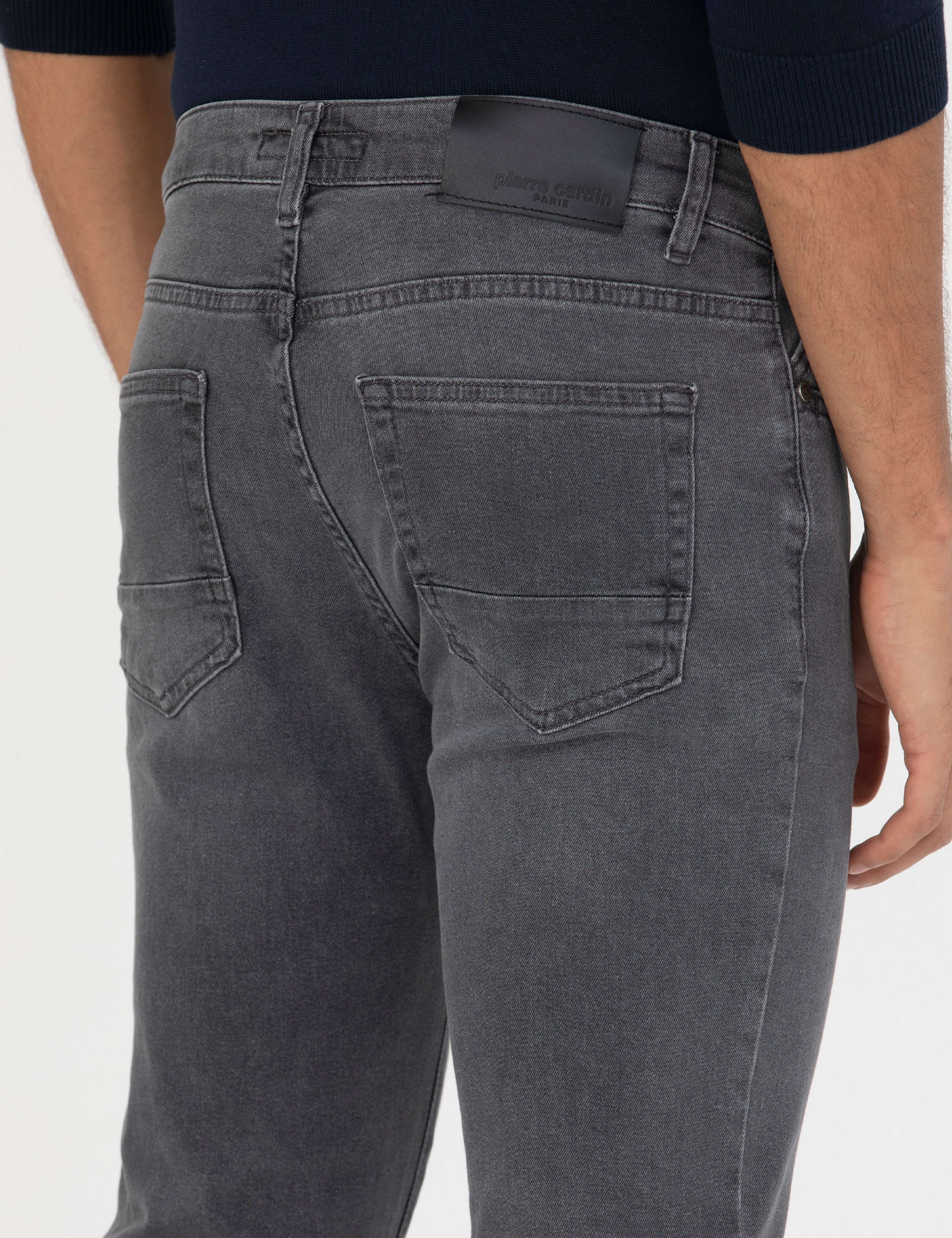 Antrasit Slim Fit Jean Pantolon - Image 7