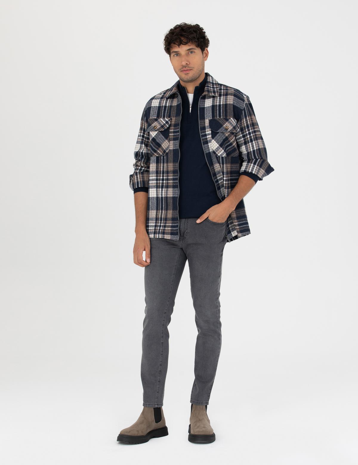 Antrasit Slim Fit Jean Pantolon - 50280198028