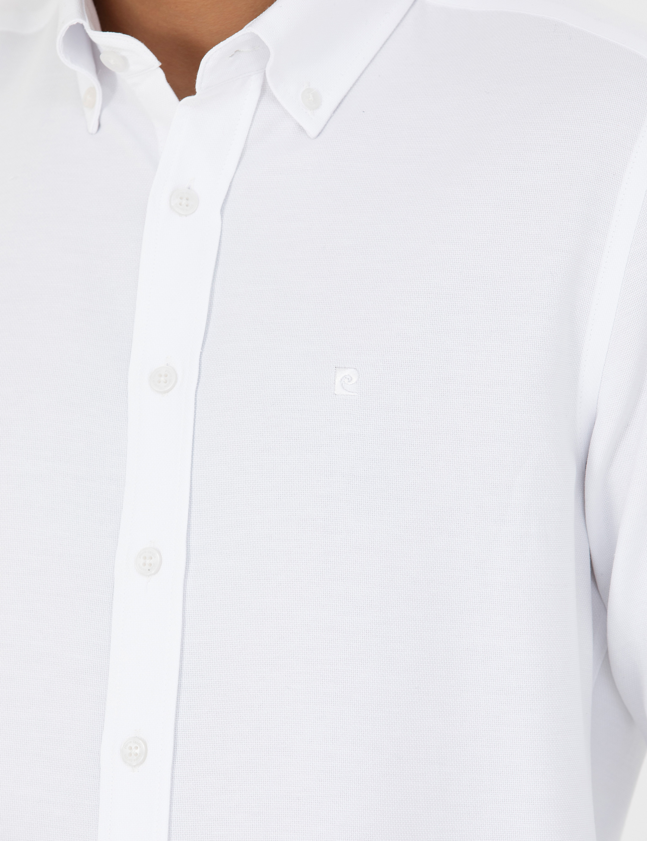 Beyaz Slim Fit Uzun Kollu Gömlek - Image 7