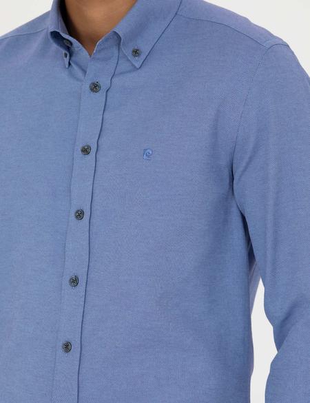 Lacivert Slim Fit Uzun Kollu Gömlek - 50275815037