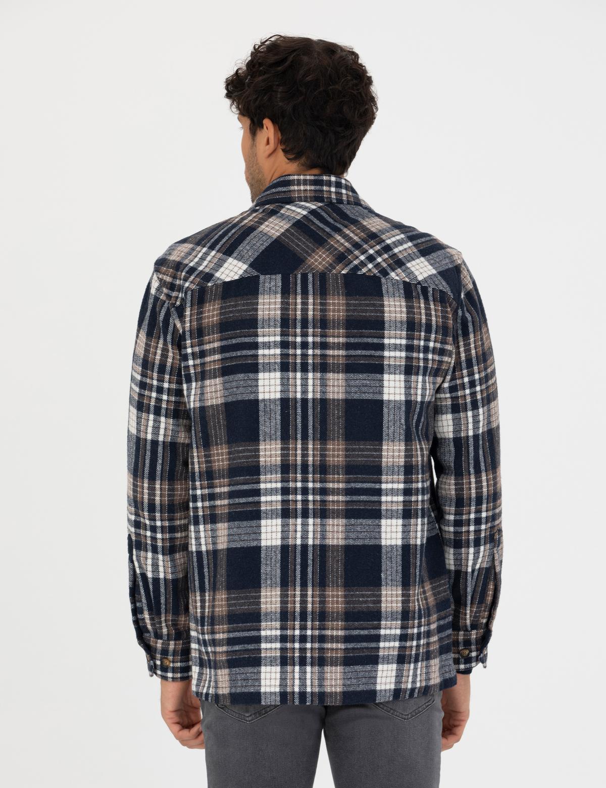 Lacivert Comfort Fit Gömlek Ceket - 50278867007