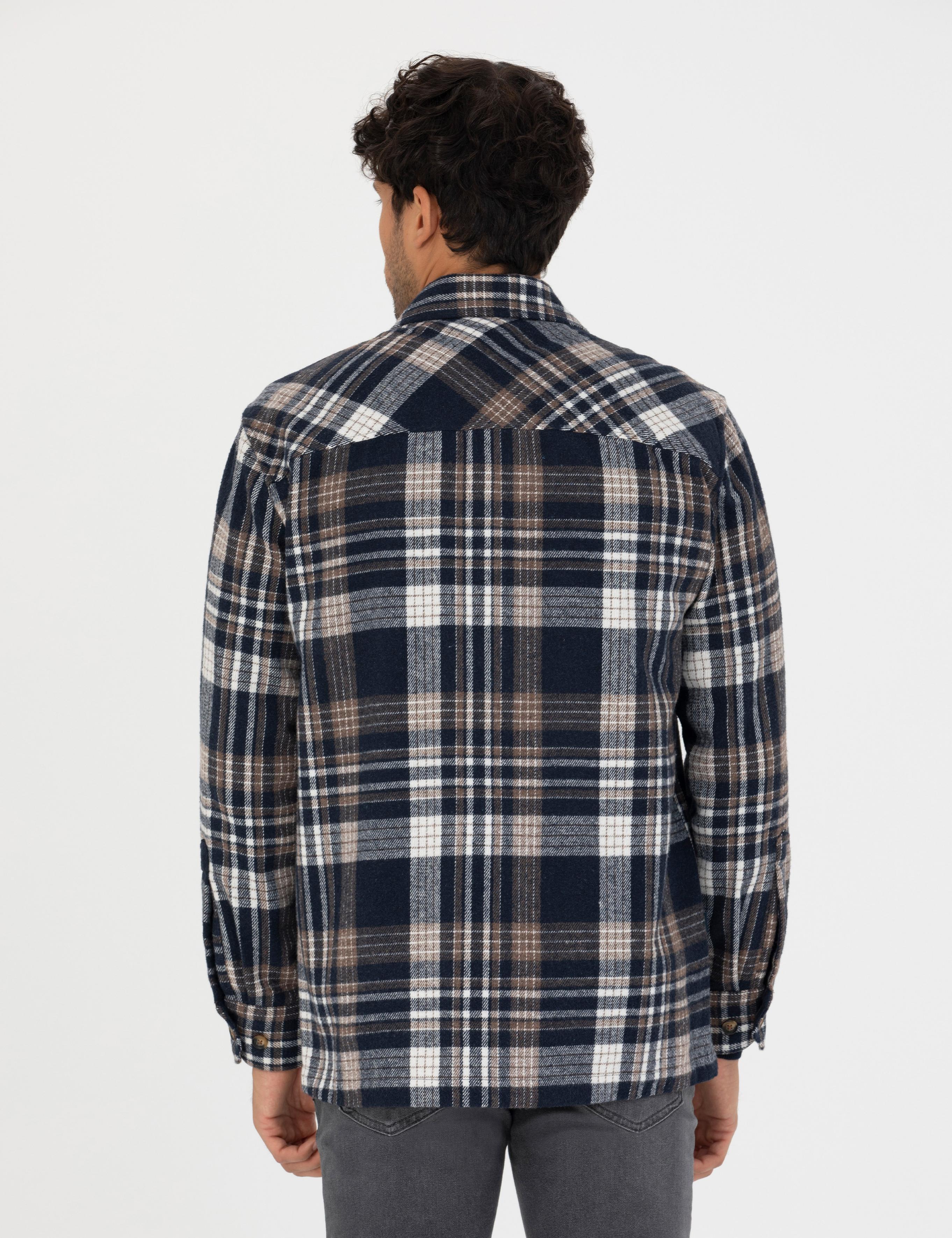 Lacivert Comfort Fit Gömlek Ceket