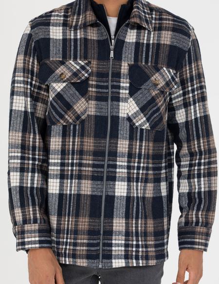 Lacivert Comfort Fit Gömlek Ceket - 50278867007