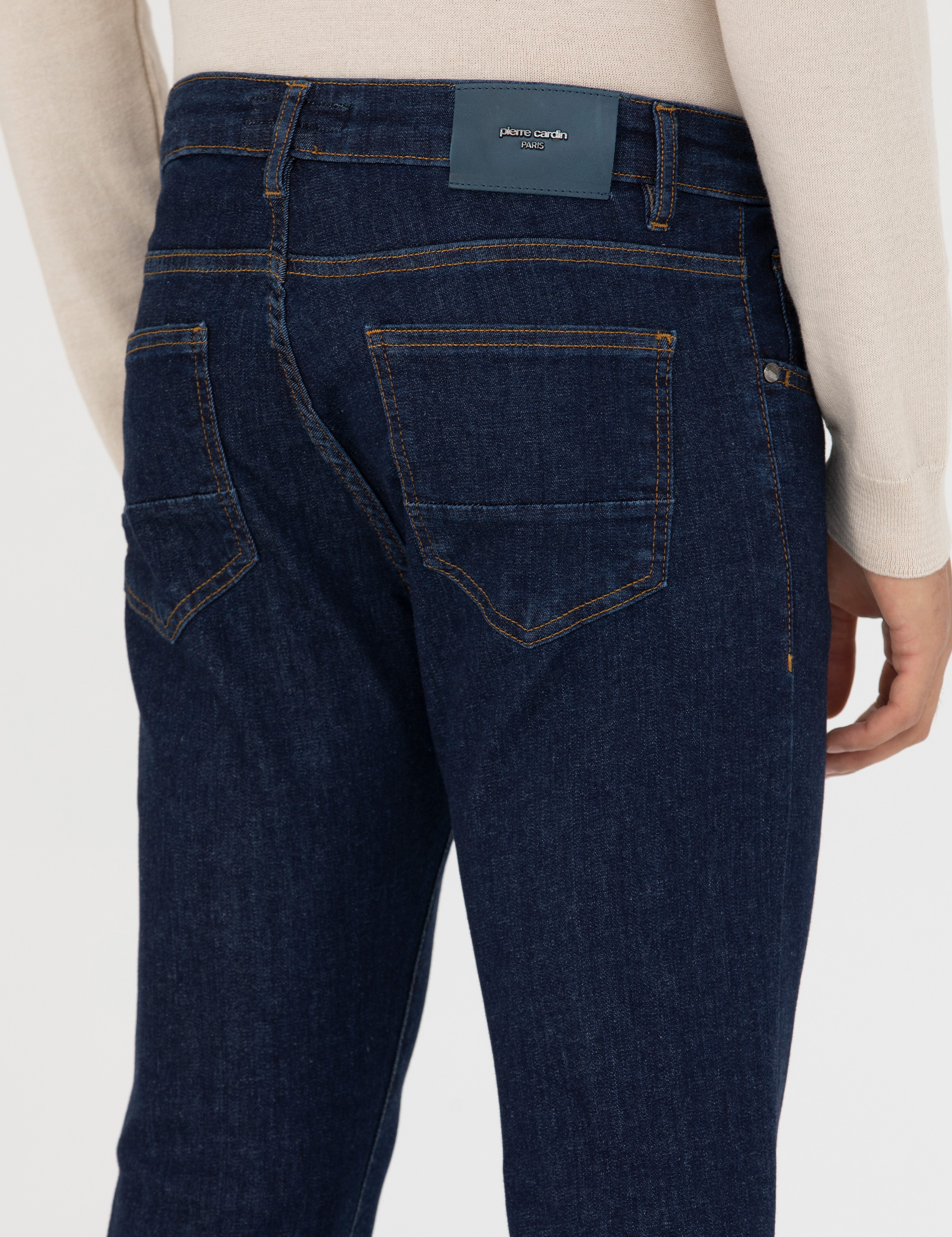 Lacivert Slim Fit Jean Pantolon - Image 7