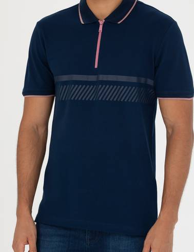 Lacivert Slim Fit Tişört