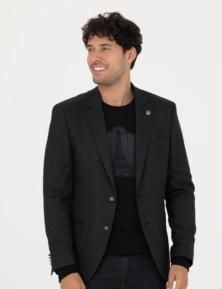 Siyah Ekstra Slim Fit Blazer Ceket - 50274820023