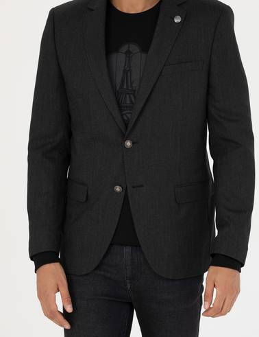 Siyah Ekstra Slim Fit Blazer Ceket