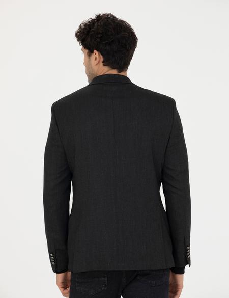 Siyah Ekstra Slim Fit Blazer Ceket - 50274820023