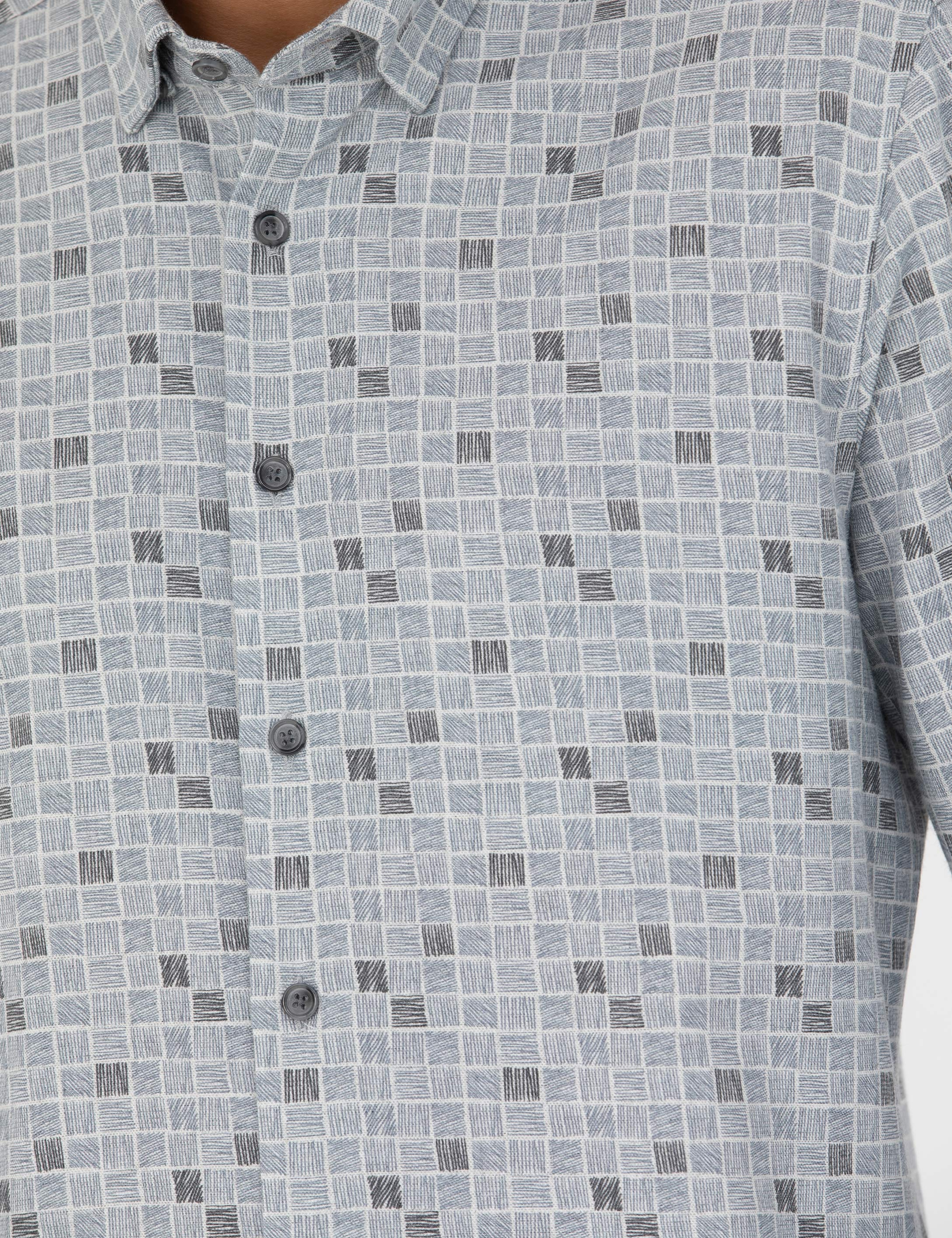 Mavi Slim Fit Uzun Kollu Gömlek - Image 7