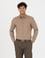 Açık Kahverengi Slim Fit Uzun Kollu Gömlek