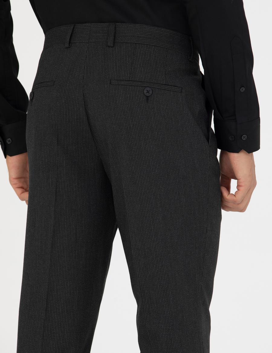 Antrasit Slim Fit Kumaş Pantolon