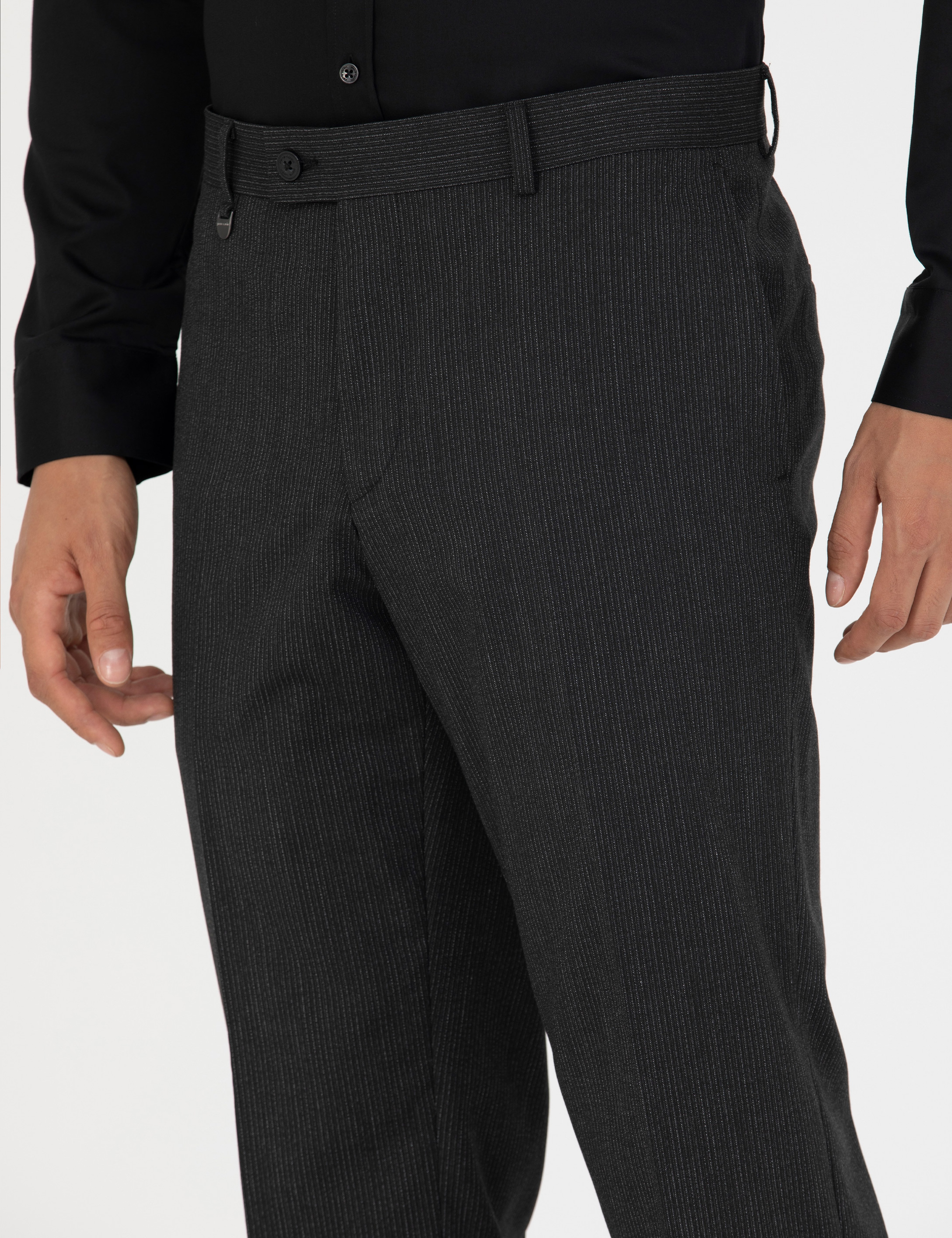 Antrasit Slim Fit Kumaş Pantolon - Image 6