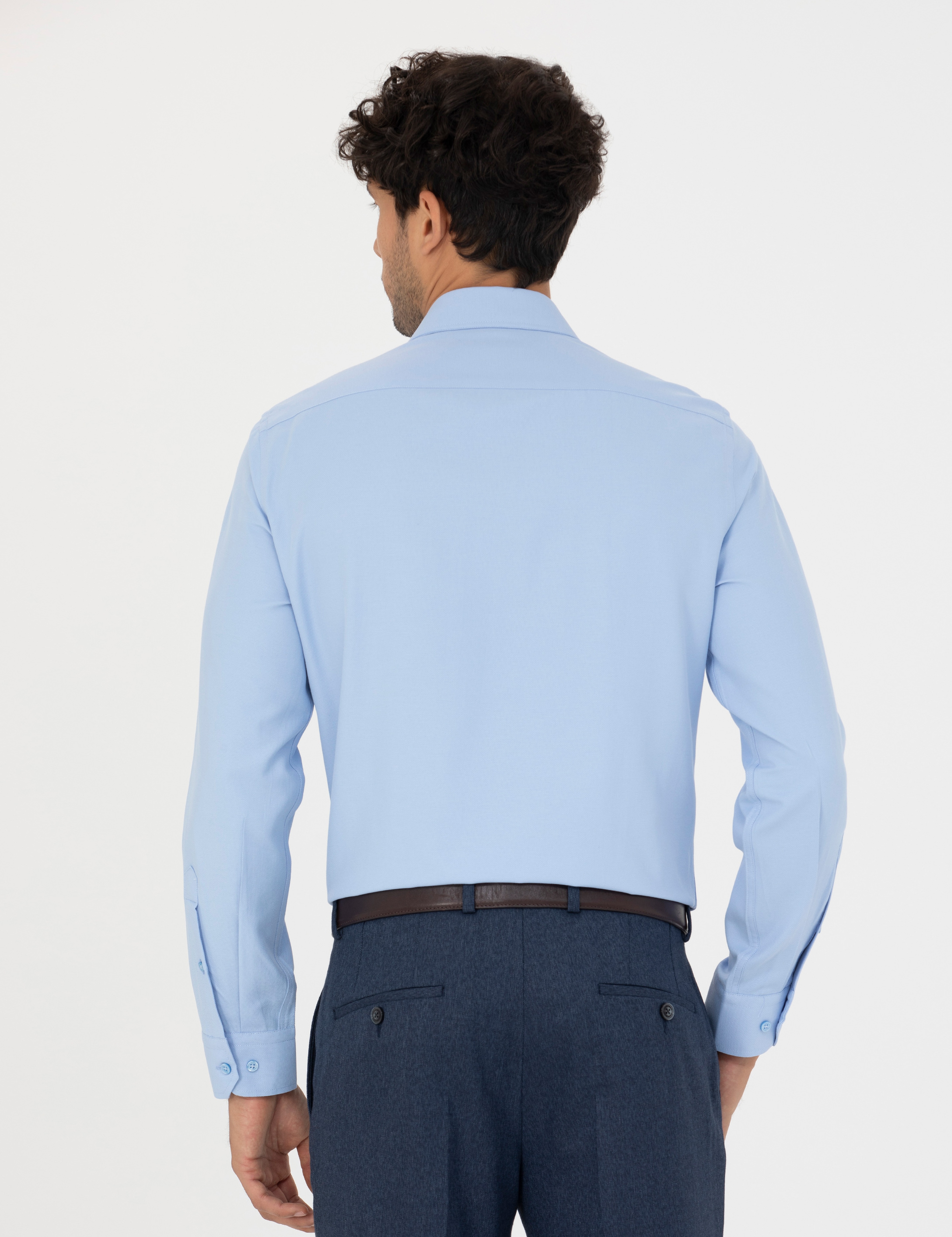 Saks Slim Fit Uzun Kollu Gömlek - Image 5
