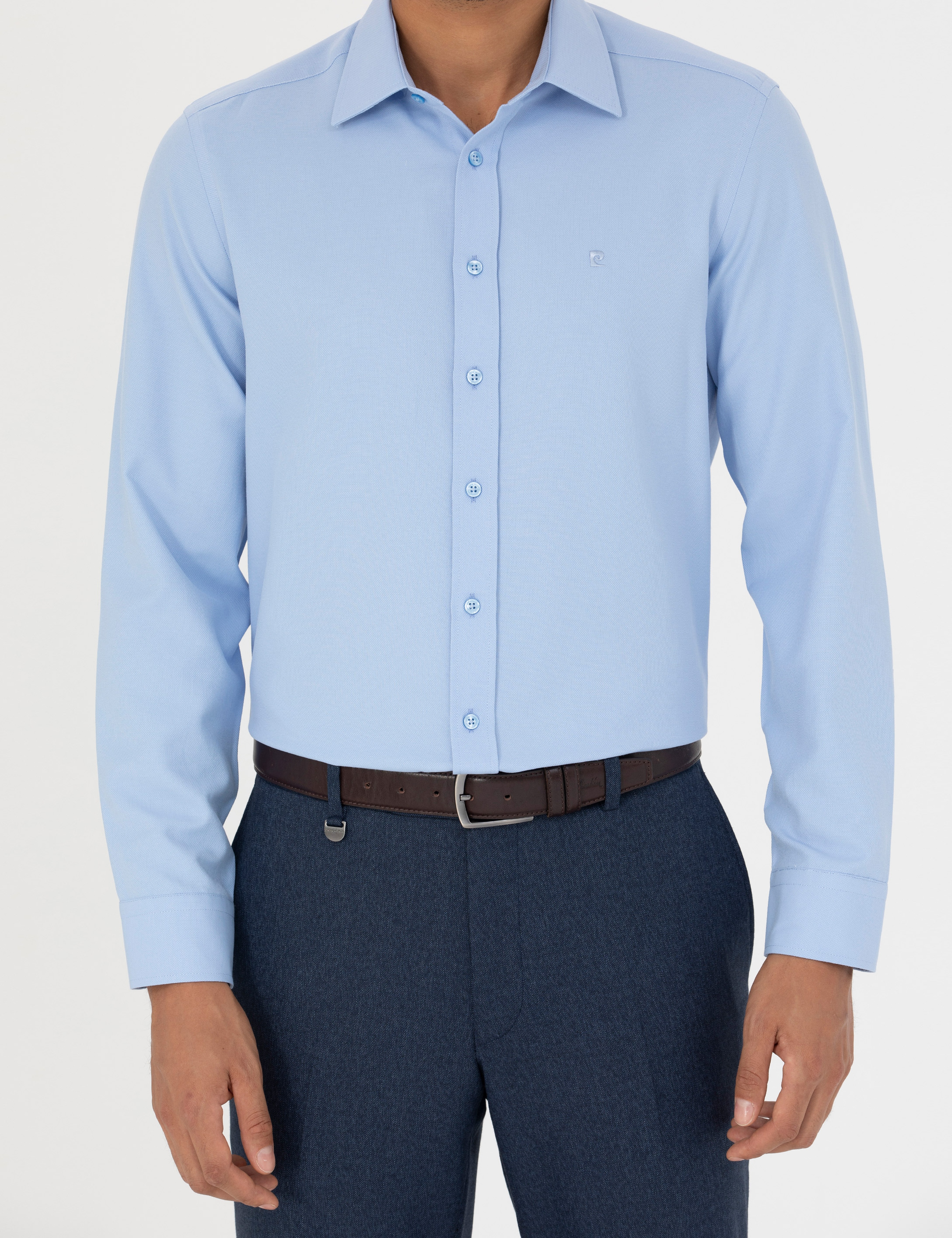 Saks Slim Fit Uzun Kollu Gömlek - Image 6