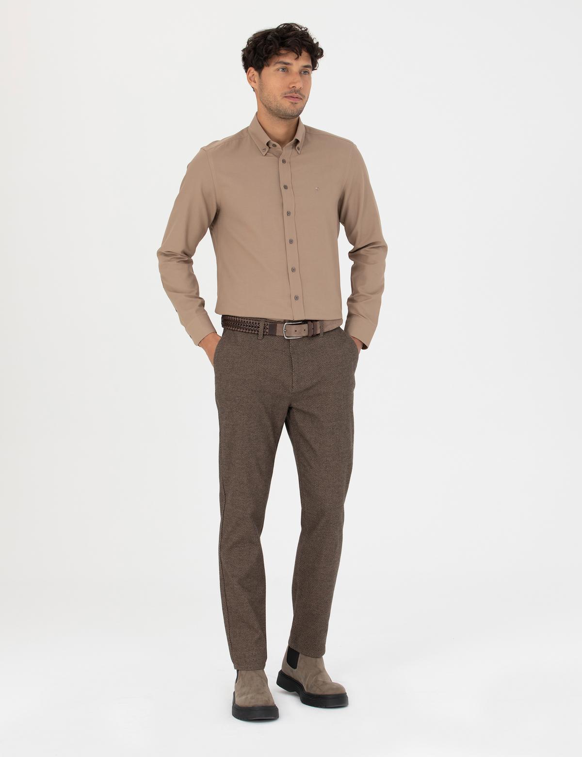 Vizon Slim Fit Kanvas Pantolon - 50278460095